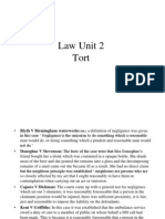 Law Unit 2 Tort