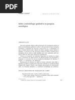 LALANDA, Piedade - Sobre A Metodologia Qualitativa Na Pesquisa Sociológica