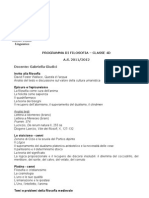 Programma Di Filosofia Quarto Liceo