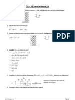 Test de Connaissances Corrige