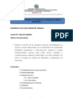 Actividades de Trabajo Autónomo de La Unidad de Química Industrial