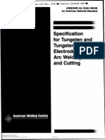 AWS A5.12 Tungsten Electrodes For Arc Welding and Cutting