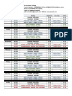 Auric Air Schedule