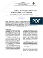 Design of A Dual-Band Microstrip Patch Antenna For GSM/UMTS/ISM/WLAN Operations