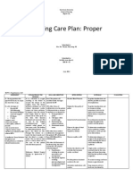 NCP Ineffective Tissue Perfusion and Self Care Deficit