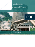 Introduction To Geothermal Power