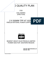 Field Quality Plan: 2 X 520Mw TPP at Vizag