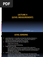 (Level Measurement) : 4/4/2012 Faculty of Engineering University of Central Punjab