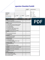 Inspection Checklist Forklift