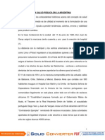 Evolución de La Salud Pública en La Argentina