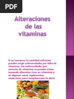 Alteraciones de Las Vitaminas