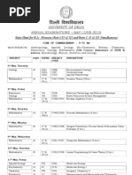 Fnyyh Fo'Ofo - Ky : Date-Sheet For B.Sc. (Honours) Part-I/Ii & Iii and Parts-I, Ii & Iii (Simultaneous)