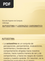 AUTOESTIMA Y Liderazgo Carismatico