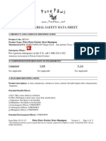 MSDS Factor Zero Shampoo 03.21.12