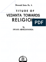 Attitude of Vedanta Towards Religion - by Swami Abhedananda