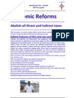 Economic Reforms: Abolish All Direct and Indirect Taxes