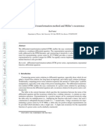 The Differential Transformation Method and Miller's Recurrence