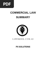 Commercial Law Summary Sample