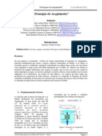 Practica I. Principio de Arquimedes