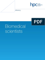 100004FDStandards of Proficiency Biomedical Scientists