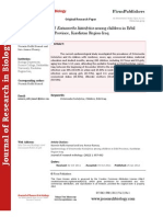 Epidemiology of Among Children in Erbil Province, Kurdistan Region-Iraq