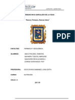 Informe de Nutricion