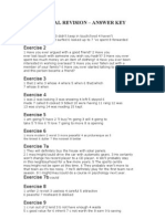 Level 4 Final Revision - Answer Key: Exercise 1