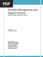 Portfolio Management & Support System