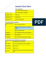 VxWorks Command Cheat Sheet