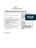 Labour Welfare Fund Form D