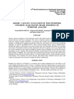 Seismic Capacity Evaluation of Post-Tensioned Concrete Slab-Column Frame Buildings by Pushover Analysis