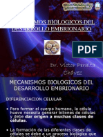 Clase I MECANISMOS BIOLÓGICOS DEL DESARROLLO EMBRIONARIO