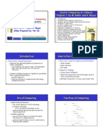 Cluster Computing at A Glance Chapter 1: by M. Baker and R. Buyya