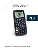 TUTORIAL PARA OPERAÇÃO DE CALCULADORA HP 50g