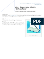 Fabric Stiffness Testing Determination of Fabric Stiffness by Shirley Stiffness Tester