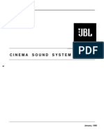 Cine Design - Cinema Sound System - Manual JBL