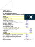 Property Acquisition Settlement Statement Example