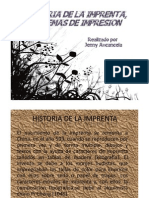 Historia de La Imprenta