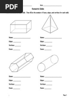 Geometric Solids