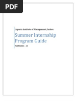 Final Summer Internship Programe Report Guidline