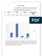 Once Twice Thrice More Than Thrice: Survey Analysis