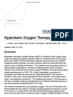 Hyperbaric Oxygen Therapy