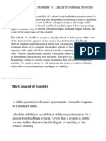 Chapter 6 - : The Stability of Linear Feedback Systems