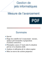 7-Mesure de L'avancement