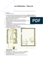 Dimensionamento Banheiro para Deficientes