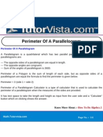 Perimeter of A Parallelogram