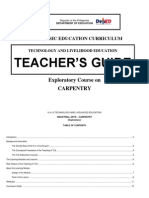 K To 12 Carpentry Teacher's Guide