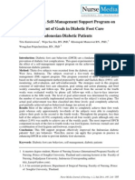 The Effect of A Self-Management Support Program On The Achievement of Goals in Diabetic Foot Care Behaviors in Indonesian Diabetic Patients