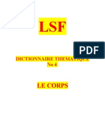 LSF Dictionnaire Thématique No 4 Le Corps