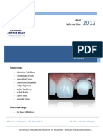 Materiales de Reconstruccion de Muñones y Espigas Intrarradiculares